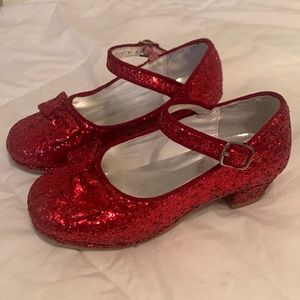 Ruby slippers/ red girls heels